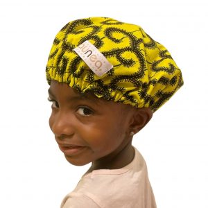 Bonnet de Nuit Enfant Satin Wax pour Protéger les cheveux Crépus à